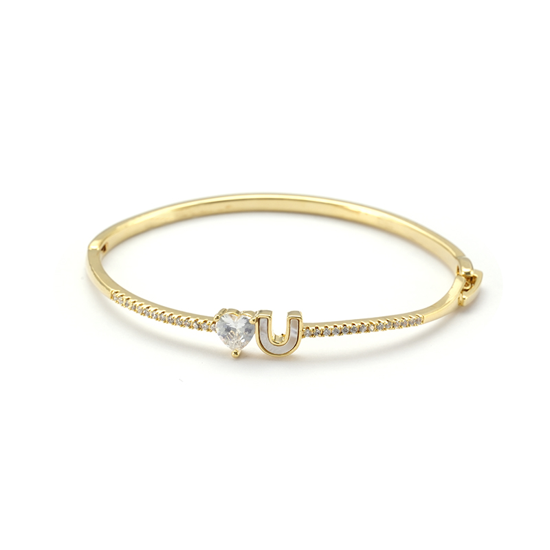 Fashion styles closed Bangle with love you $3.0-$3.6