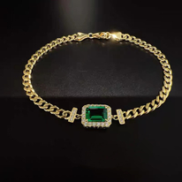 Emerald Gemstone Bracelet BTB001