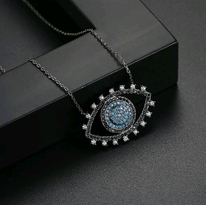 Ruby Pendant Butterfly Inset Drill Long Necklace NTB091