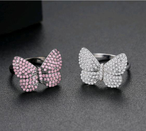 Cherry Blossom Pink Gemstone Ring RTB147