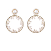 Cubic Zircon Mixes Pearl Fashion Earrings