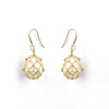 Golden Water Drop Earrings