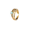 Opal Mixes Cubic Zircon Fashion Ring