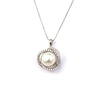 In-stock Pearl Mixes Cz Pendant Necklace $2.5-$3.0