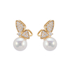  Butterfly on Pearl Earrings Negotiable $1.46-1.86