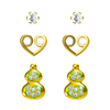 Multi-piece Set Gourd Zircon Earrings$1.85~2.3