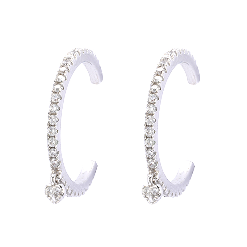 Heart Charm Hoop Earrings $1.5-2.0