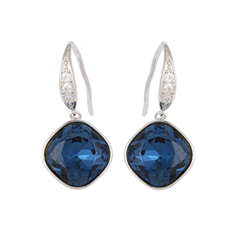 Fashion blue stone drop Earrings   