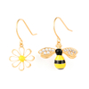 In-stock Honeybee And Flower Multi-color Earrings$1.6~2.1