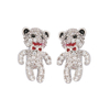 In-stock Zirconia Bear Earrings