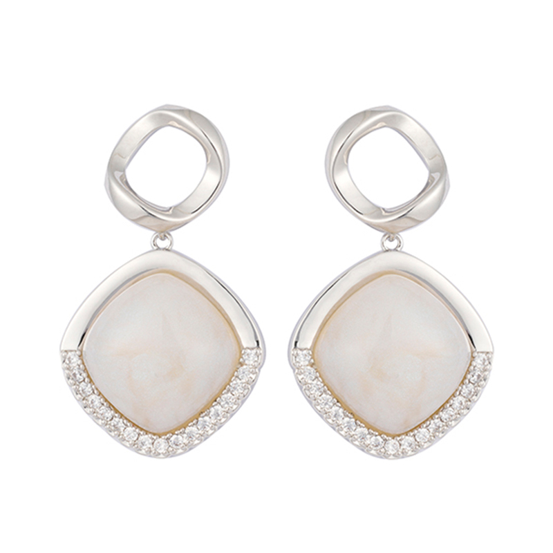 In-stock Atmospheric Simplicity semi precious stone Earrings $2.4-$2.9