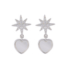 In-stock Heart Shaped Shell Earrings $1.5-$2.0