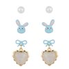 In-stock 3-pair Suits Cz Earrings$2.4~2.9