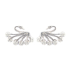In-stock peacock cubic zirconia earring