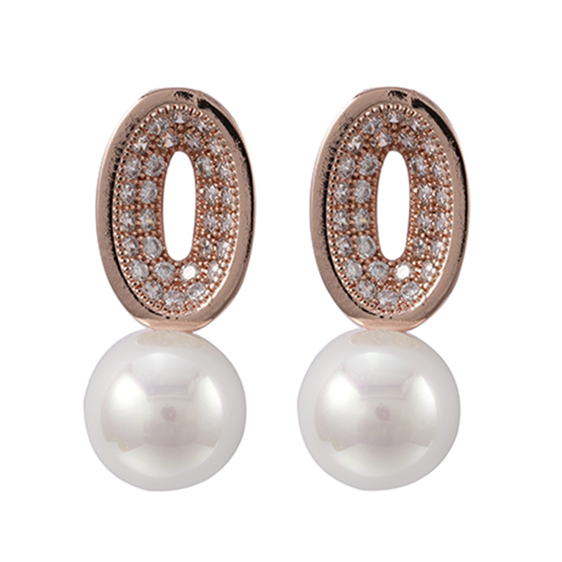 In-stock Pearl Cz Earrings