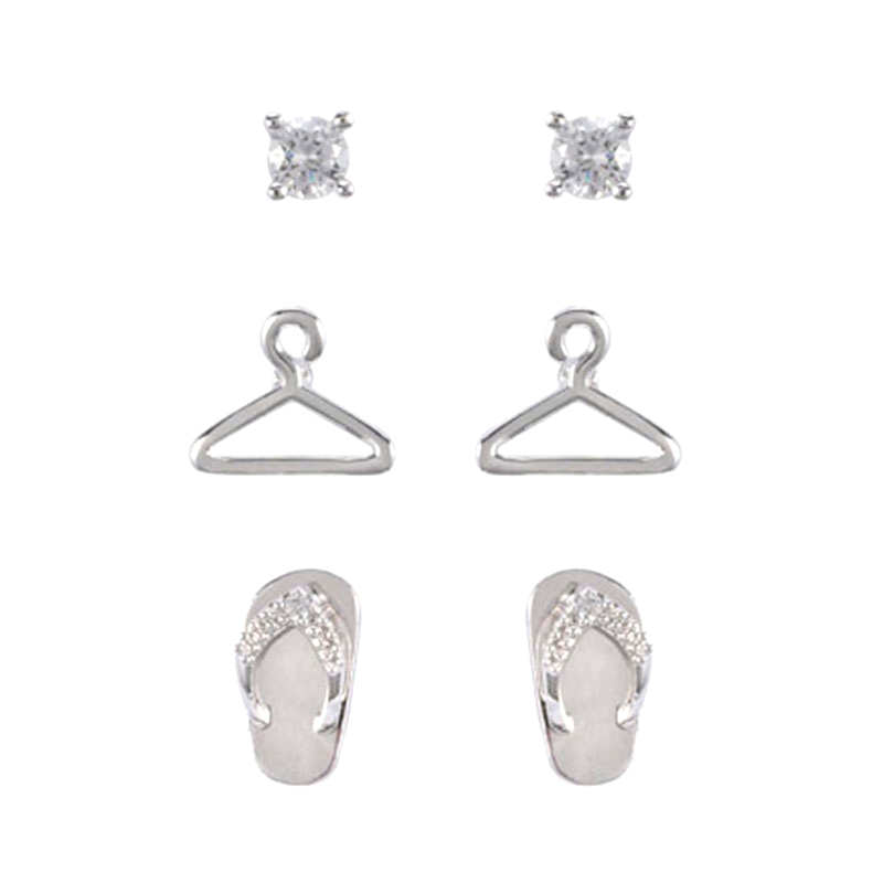 In-stock Multi-piece Set Cz Earrings$1.82~2.3