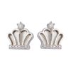 In-stock crown shell Cz Earrings $1.2-$1.7