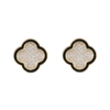 Basic Stud Earrings Enamel Matches Zirconia