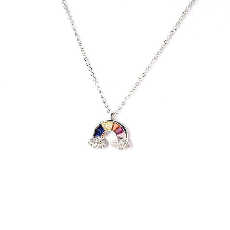 Multicolour Rainbow Charm Necklace $2.2-$2.7