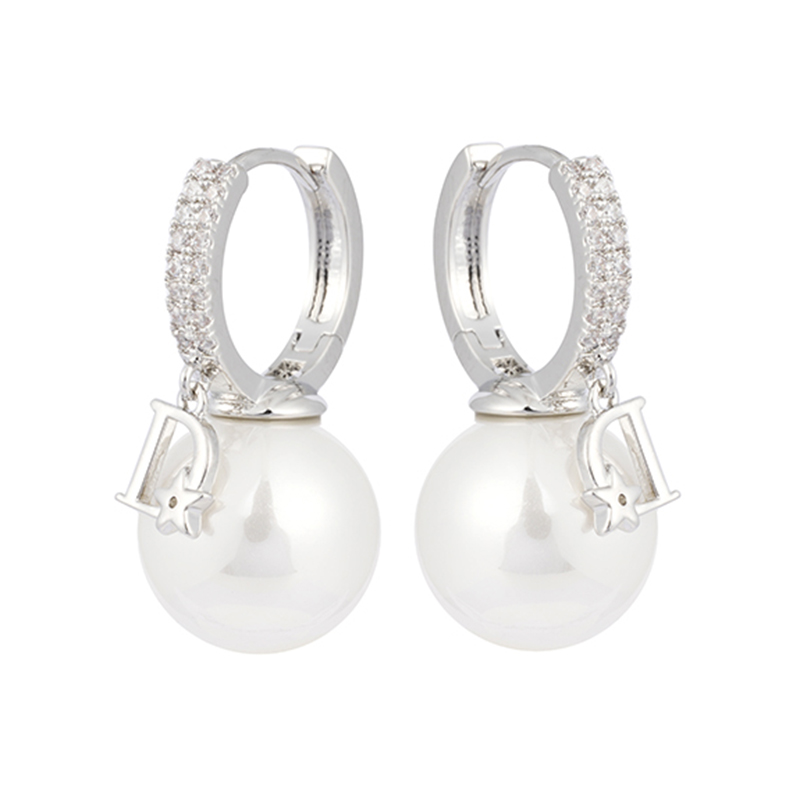Charms Decor Pearl Earrings $1.72-2.22