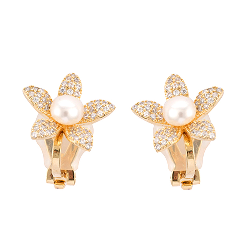 Pearl Decor Flower Studs $2.35-2.8