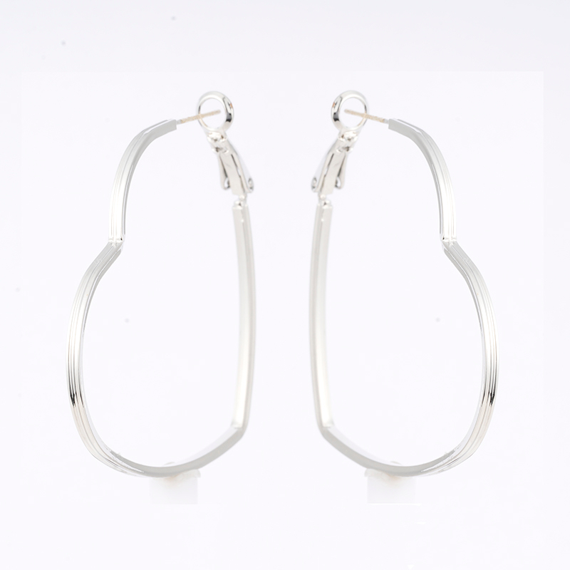 Fashion Love Plain Hoop Earrings $0.9~1.3