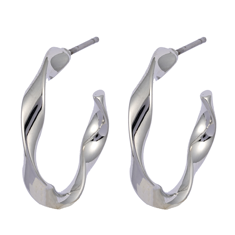 In-stock Plain Hoop Earrings $0.6~1.1