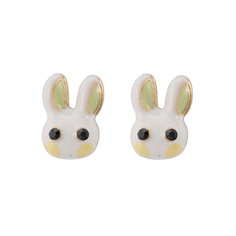 Rabbit Epoxy Multi-color Earrings$1.0~1.5