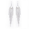 Brass tassel earring with silver color for sales $1.0--$1.2