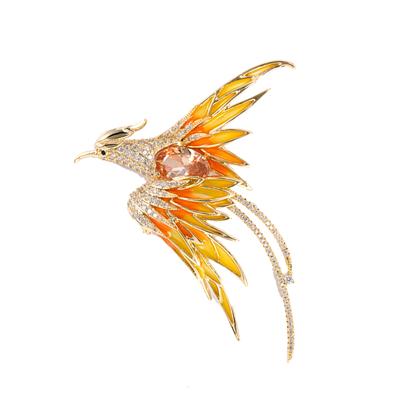 Phoenix Brooch Multicolour $5.3-5.8