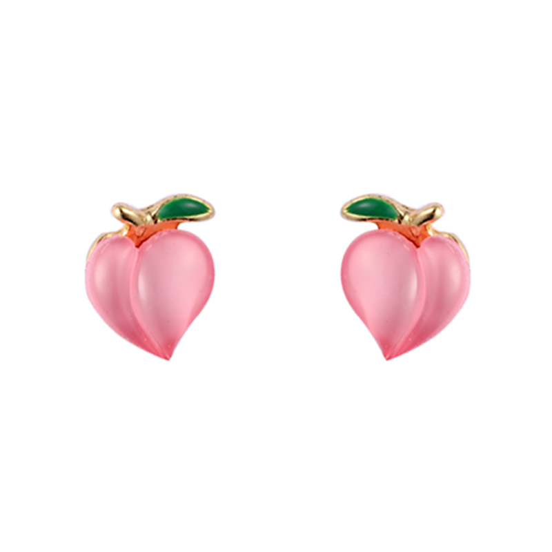 Pink Peaches Earrings$0.5~1.0