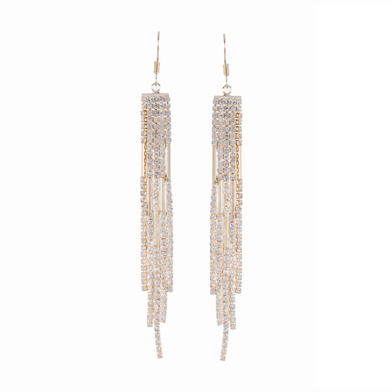 New styles tassel earring with gold color for sales $1.0--$1.2