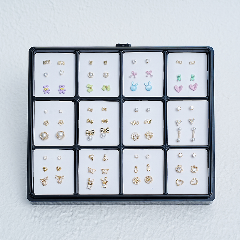 Earring in packing box wholesale BE001-4X3