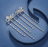 Long Tassel Bowknot Earrings ETB053