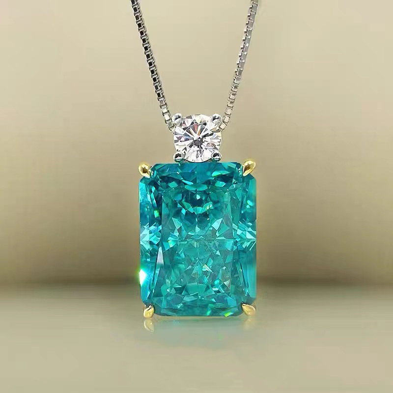 Super Flash Mint Green Gemstone Necklace NTB027