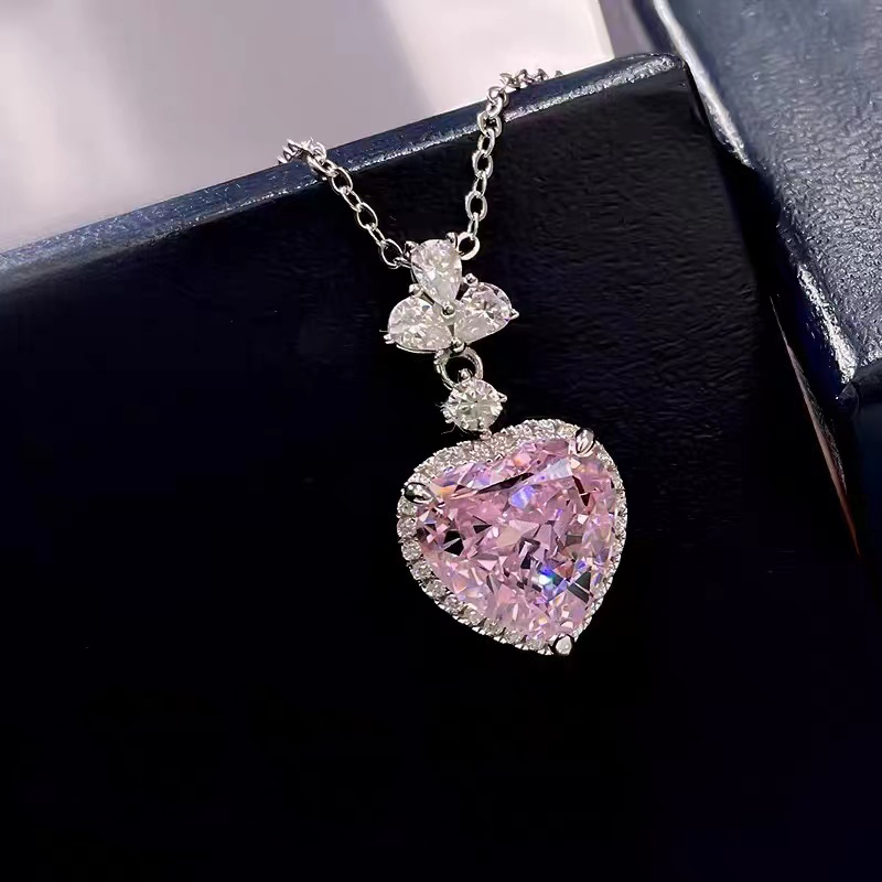 Super Bling Pink Benevolence Stone Necklace NTB001