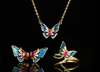 Fashion Butterfly Jewelry Three Piece Set STB025