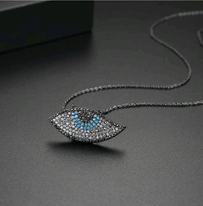 Ruby Pendant Butterfly Inset Drill Long Necklace NTB088