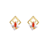Basic Style Mix Color Cz Earrings