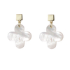 Cross-shape Glossy Shell Decorated Earrings New Trendy Fashion Earrings Low MOQ