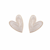 Enamel Heart-shaped Earrings 
