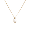 Oval mother pearl Shell Pendant Necklace