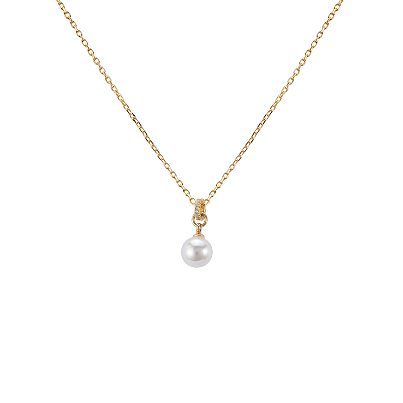 White Pearl Pendant Necklace