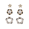 In-stock 3-pair Suits Cz Earrings$2.42~2.9