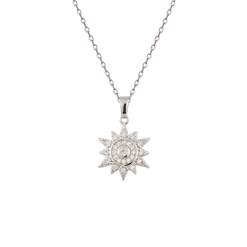 Shining Sun Charm Necklace