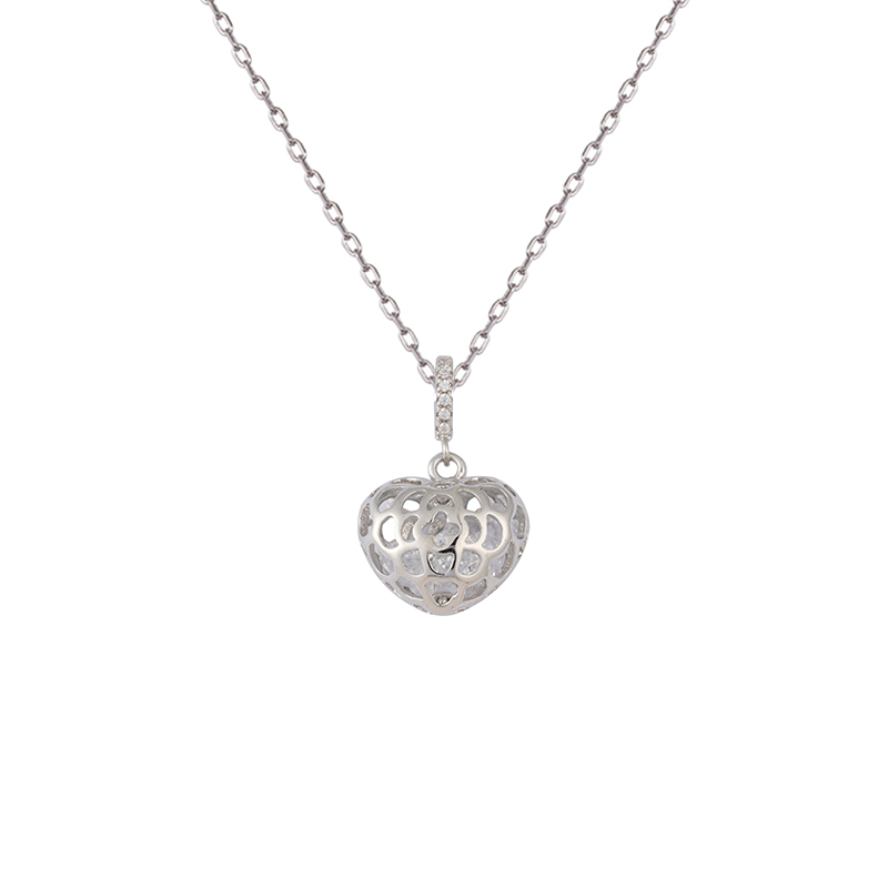 Hollowed Apple Charm Necklace