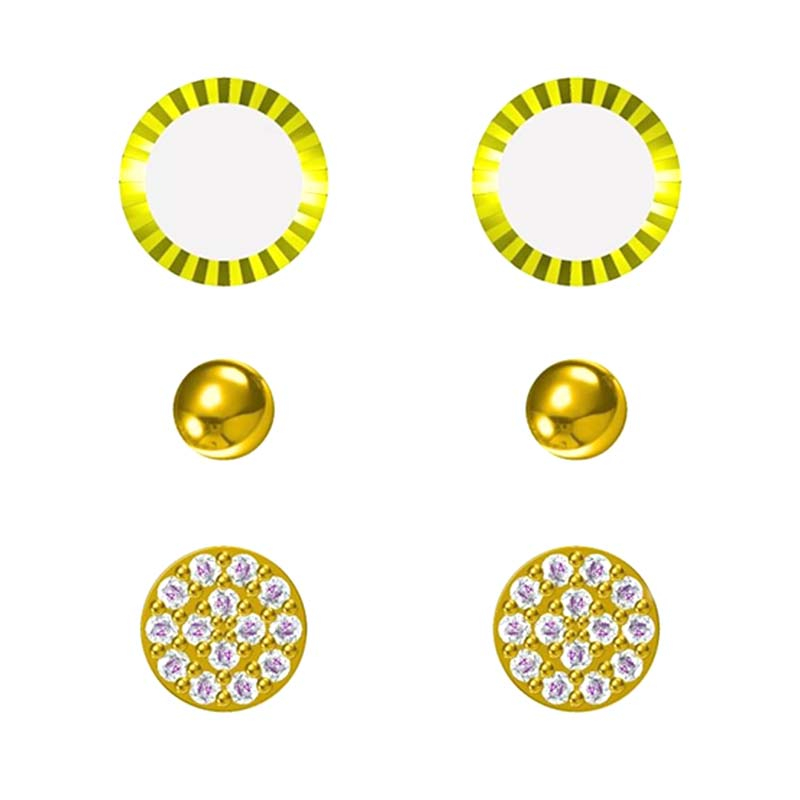 In-stock Multi-piece Set Cz Earrings$2.08~2.5