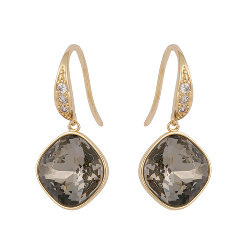 Fashion grey stone drop Earrings   