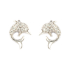 Happy Dolphin Cubic Zirconia Earrings