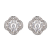 In-stock + little flower cubic zirconia earring